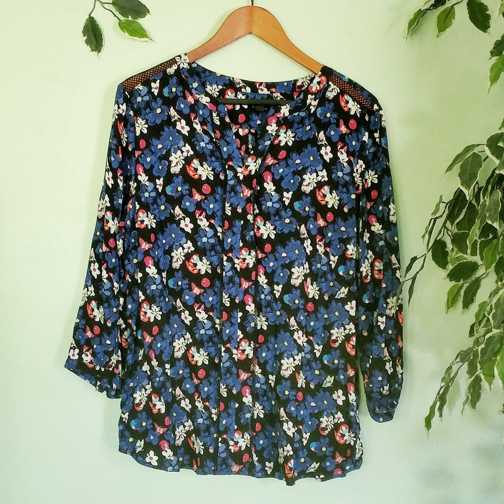 Talbots Floral Blouse
